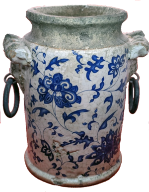 18th Century French Tin Glazed Pottery Jar - Col. Cameron