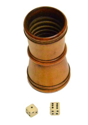 Bone Dice and Tumbler