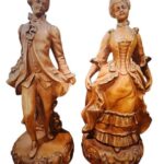 Martha and George Washington Statuettes