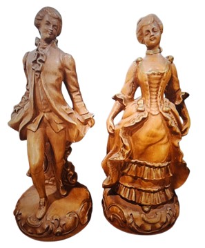 Martha and George Washington Statuettes