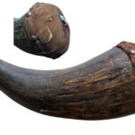 Native American Buffalo Powder Horn