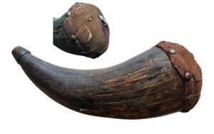 Native American Buffalo Powder Horn