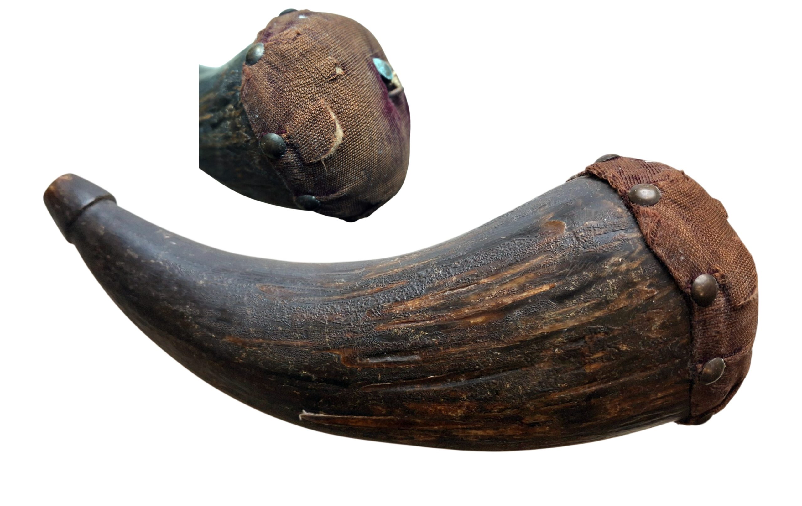 Native American Buffalo Powder Horn