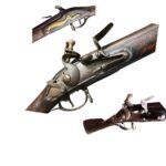 F&I War / Revolutionary War Dog Lock Musket with Bayonet