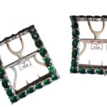 Thomas Jefferson Emerald Shoe Buckles