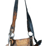 Early Calf Hide Hunting Pouch with Screw Tip Powder Horn