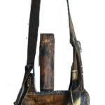 Classic Southern Hunting Pouch with Bone Tip Powder Hor