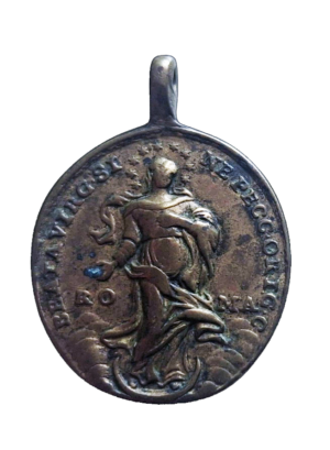 Brass Cast Religious Medal Excavated at Kings Mill, Virginia