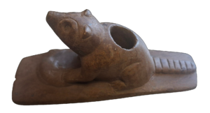 SOLD - Racoon Effigy - Hopewell Pipe - Fountain County, IN